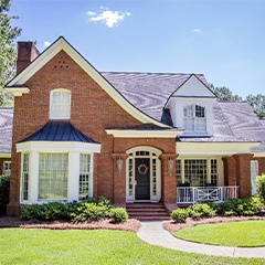 a brick home